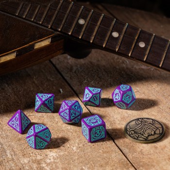 The Witcher Dandelion kauliukų rinkinys violetinės ir turkio sp